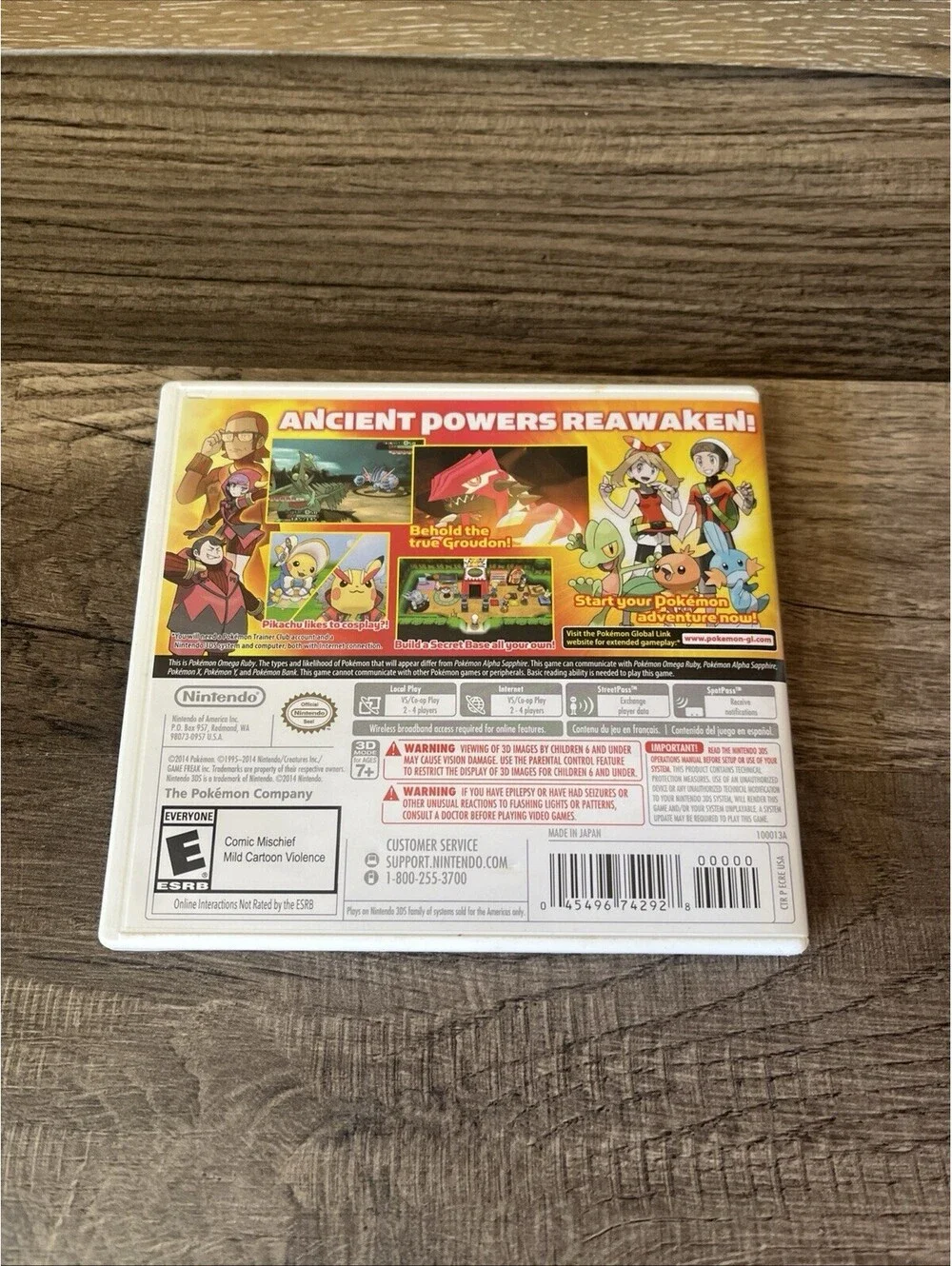 Pokémon OMEGA Ruby Nintendo 3DS, 2014 CIB